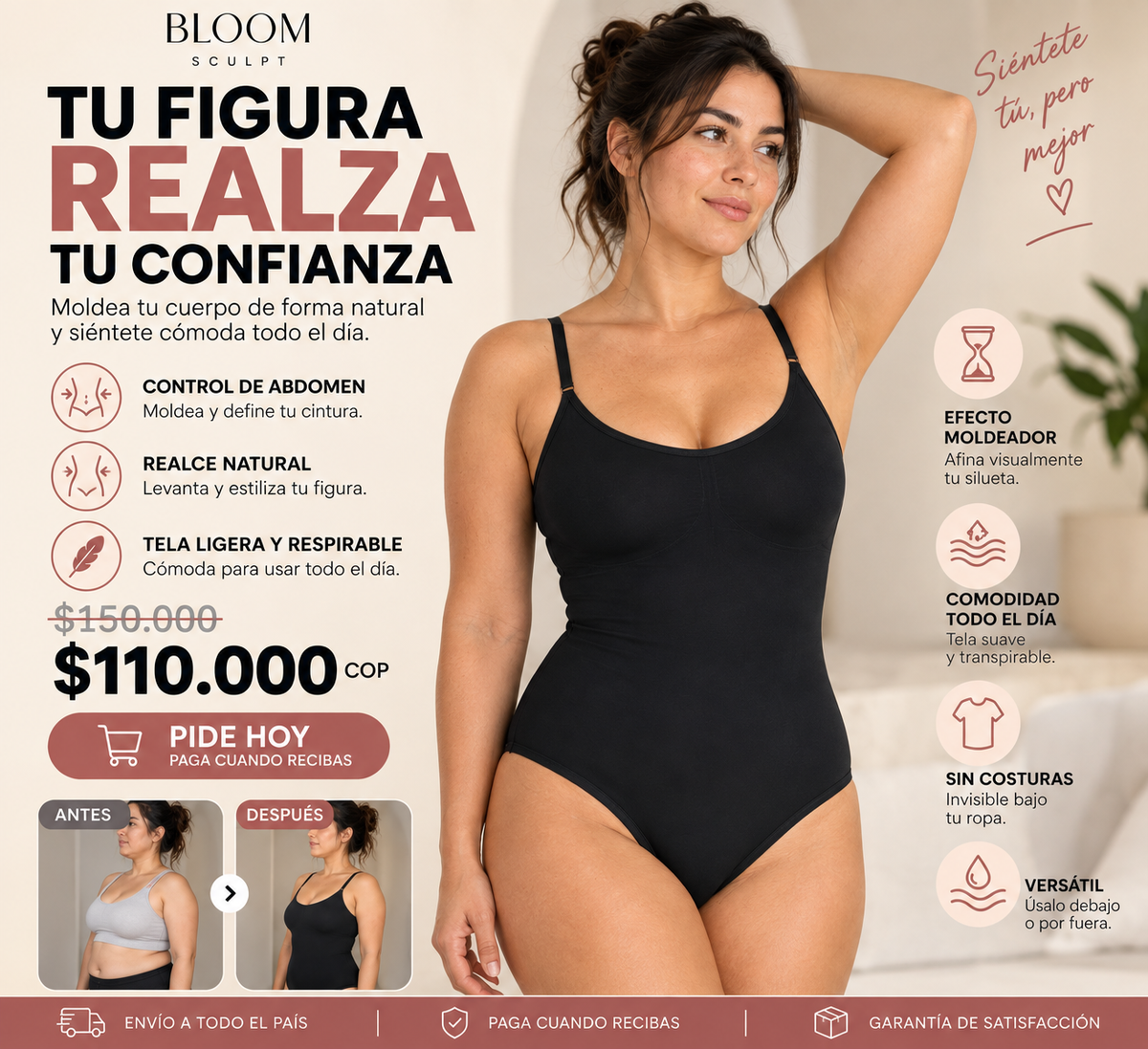 Bloom Sculpt TM Body Moldeador sin Costuras