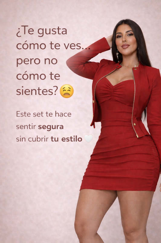 SET VESTIDO + CHAQUETA
